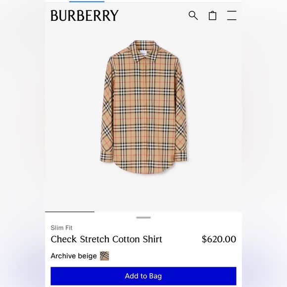 Burberry Shirt Women's Archive Beige - Picture 2 of 8